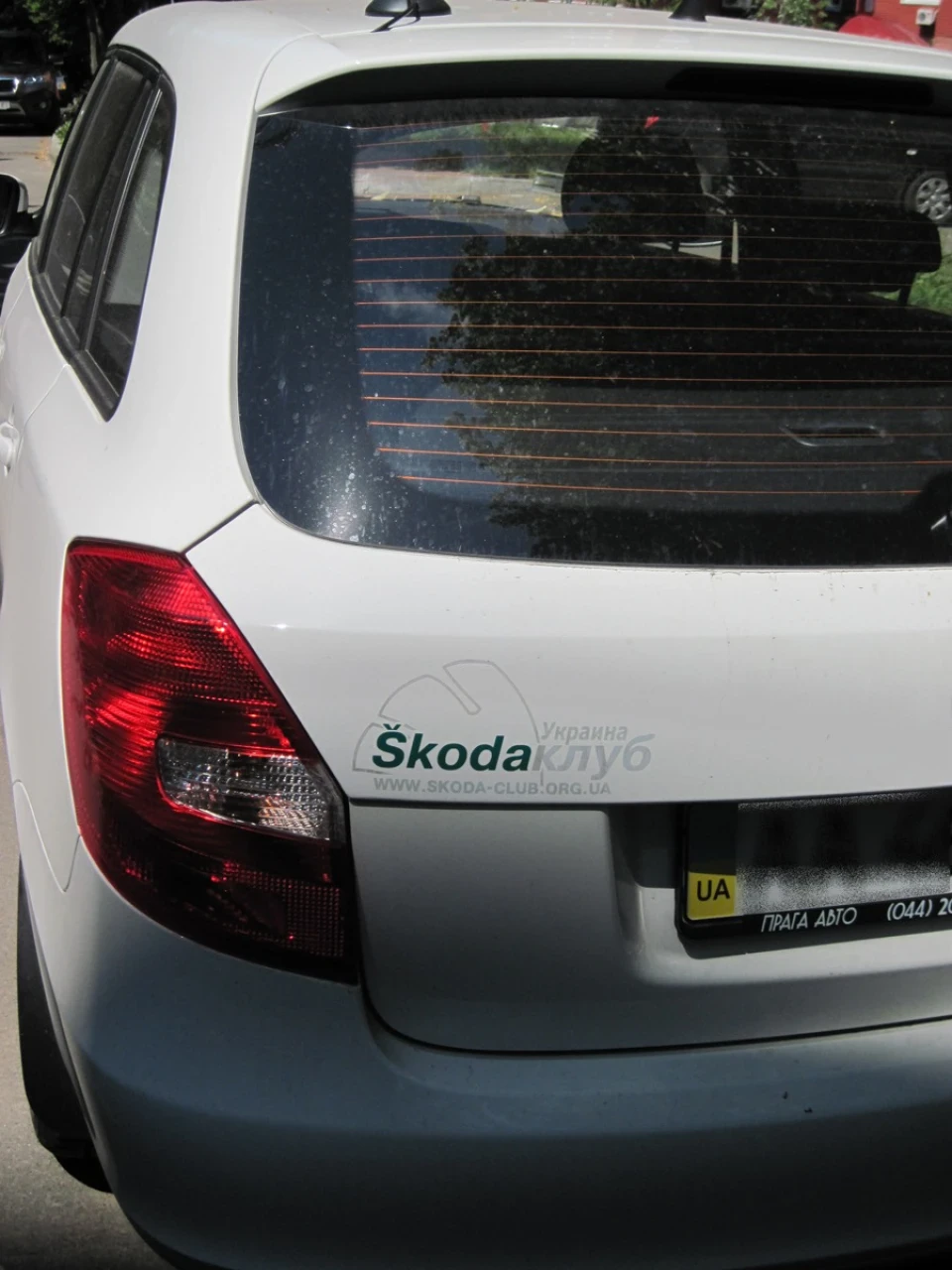 Наклейка www.skoda-club.org.ua