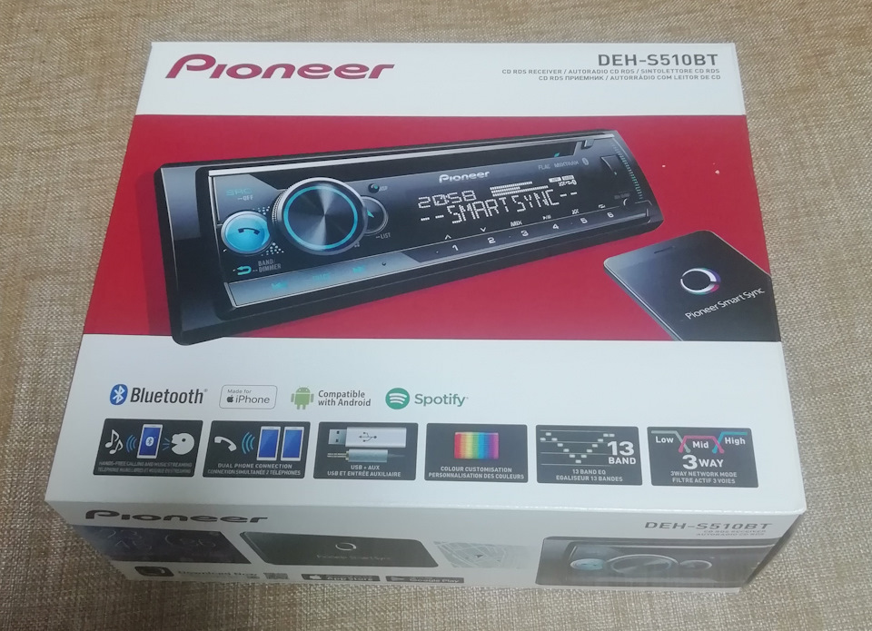 Придбав автомагнітолу Pioneer DEH-S510BT 5