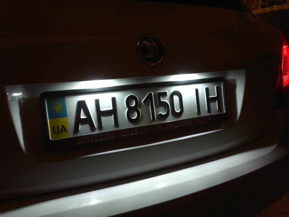 LED підсвічування номера 4