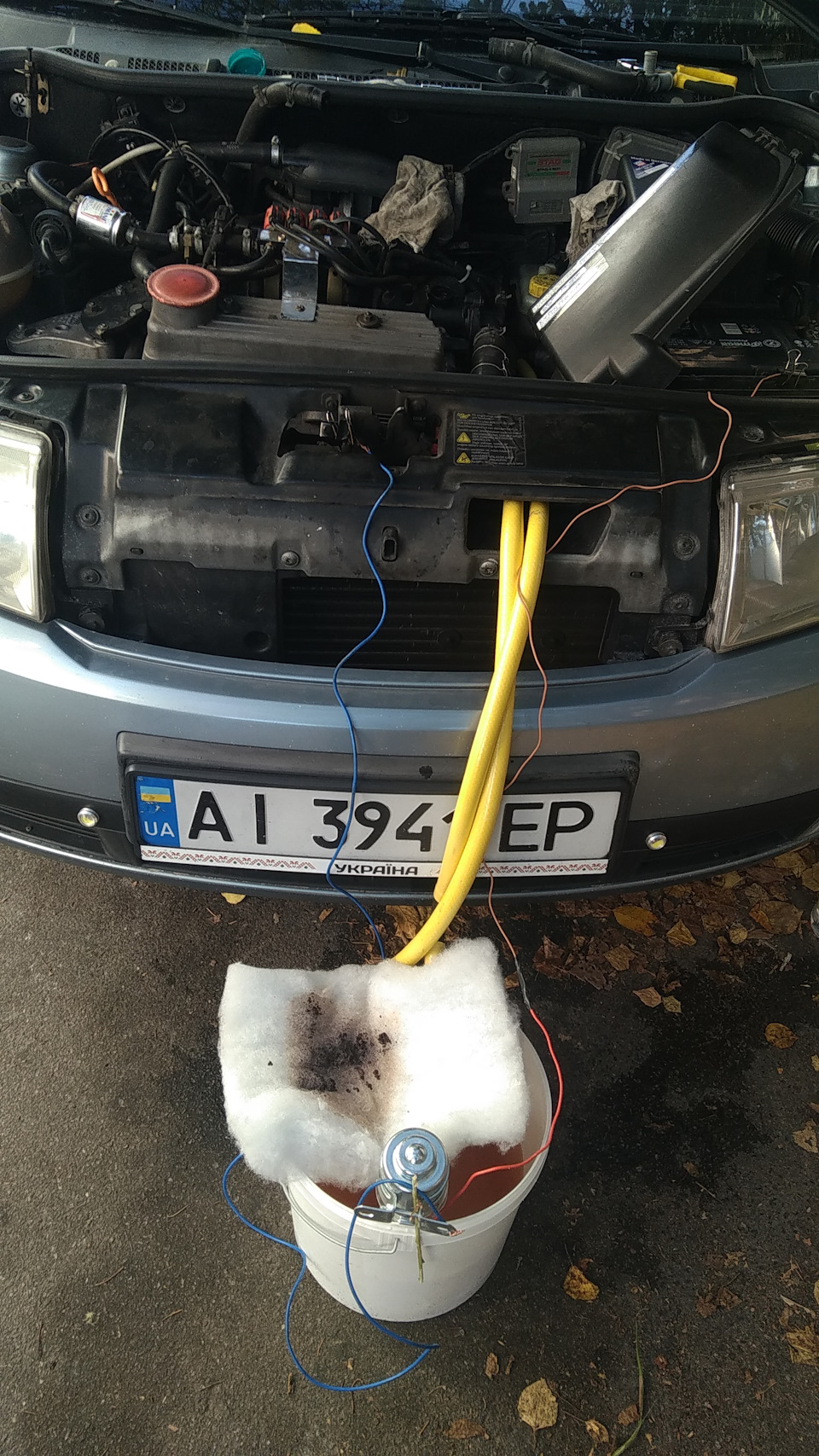 Промивка радіатора печі skoda fabia mk1 1.4 AME 1
