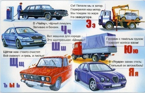 Алфавіт для дітей автомобіліста 5