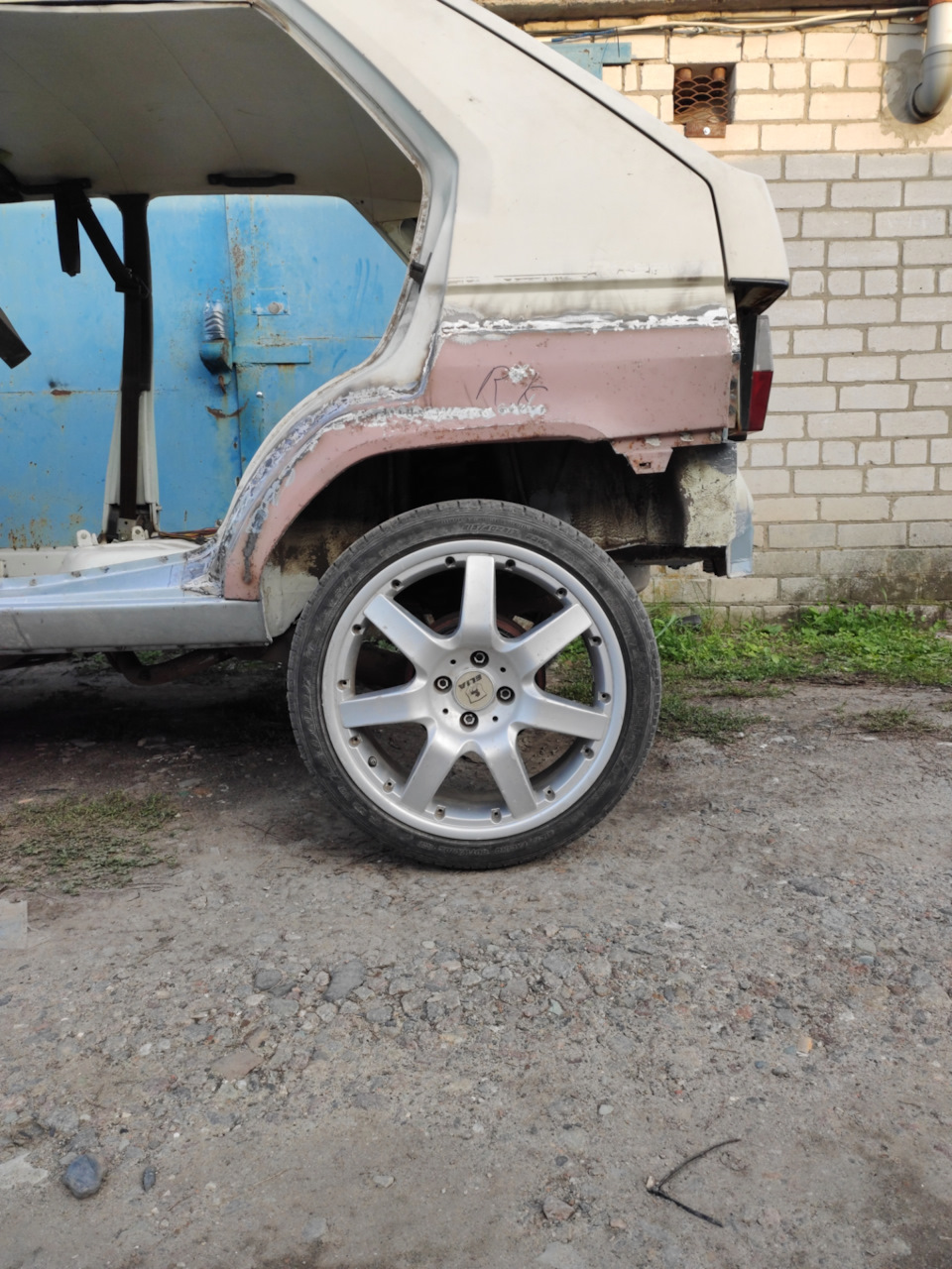 Диски R17 вместо штамповок R13 4