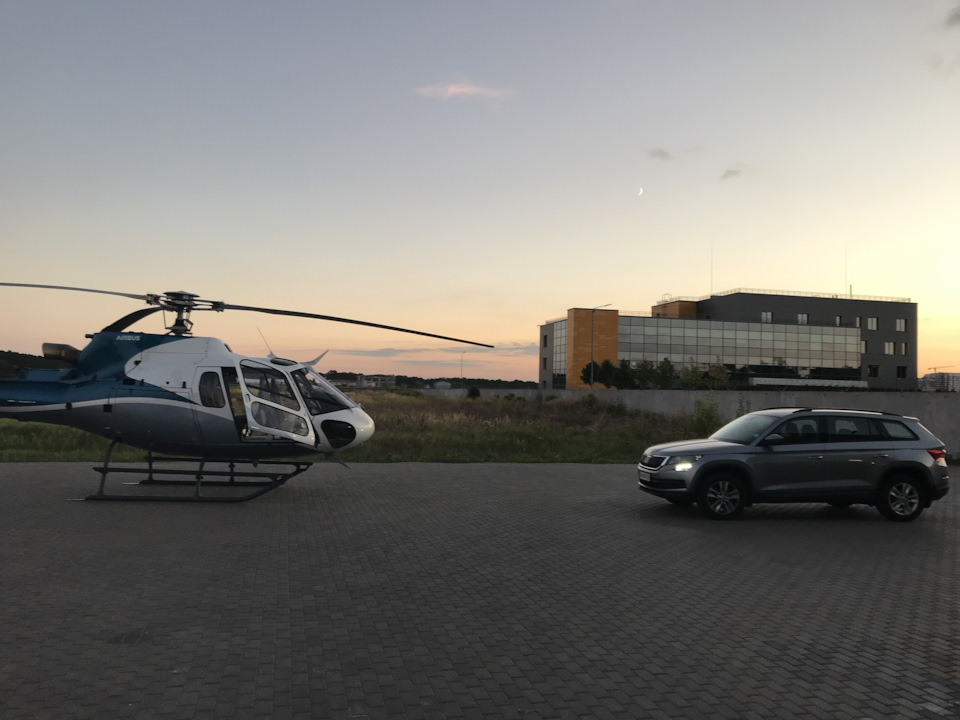 Kodiaq проти гелікоптера 2