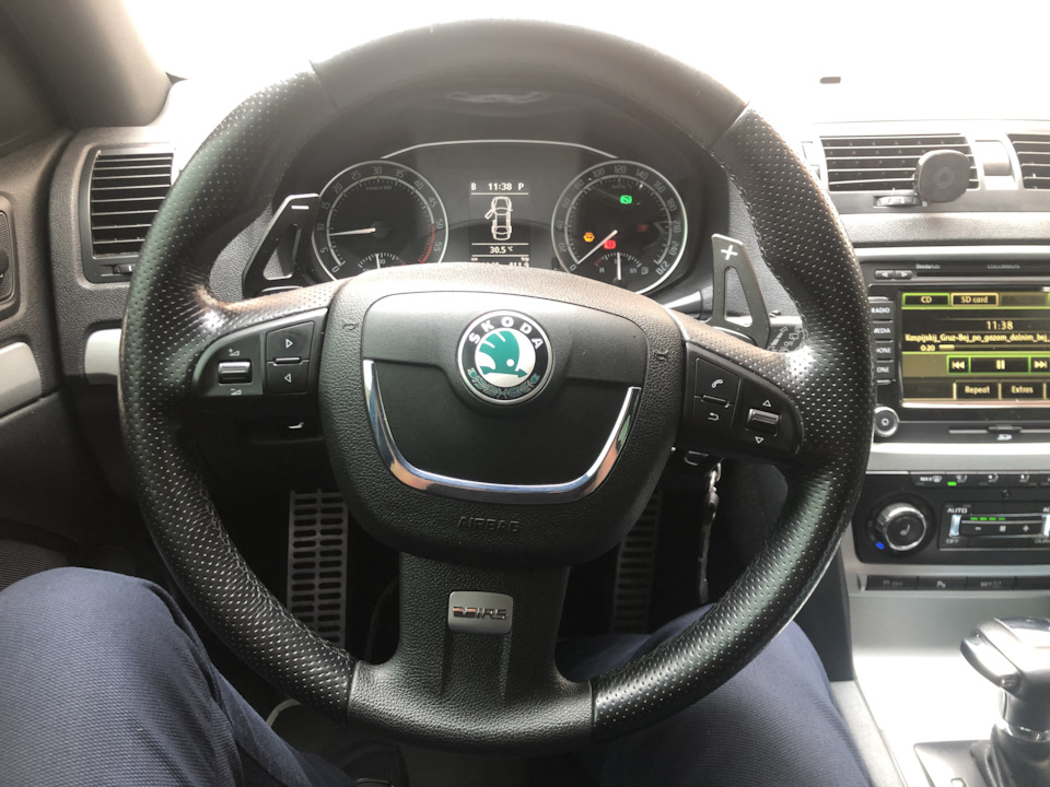 Накладки на руль DSG Skoda 1