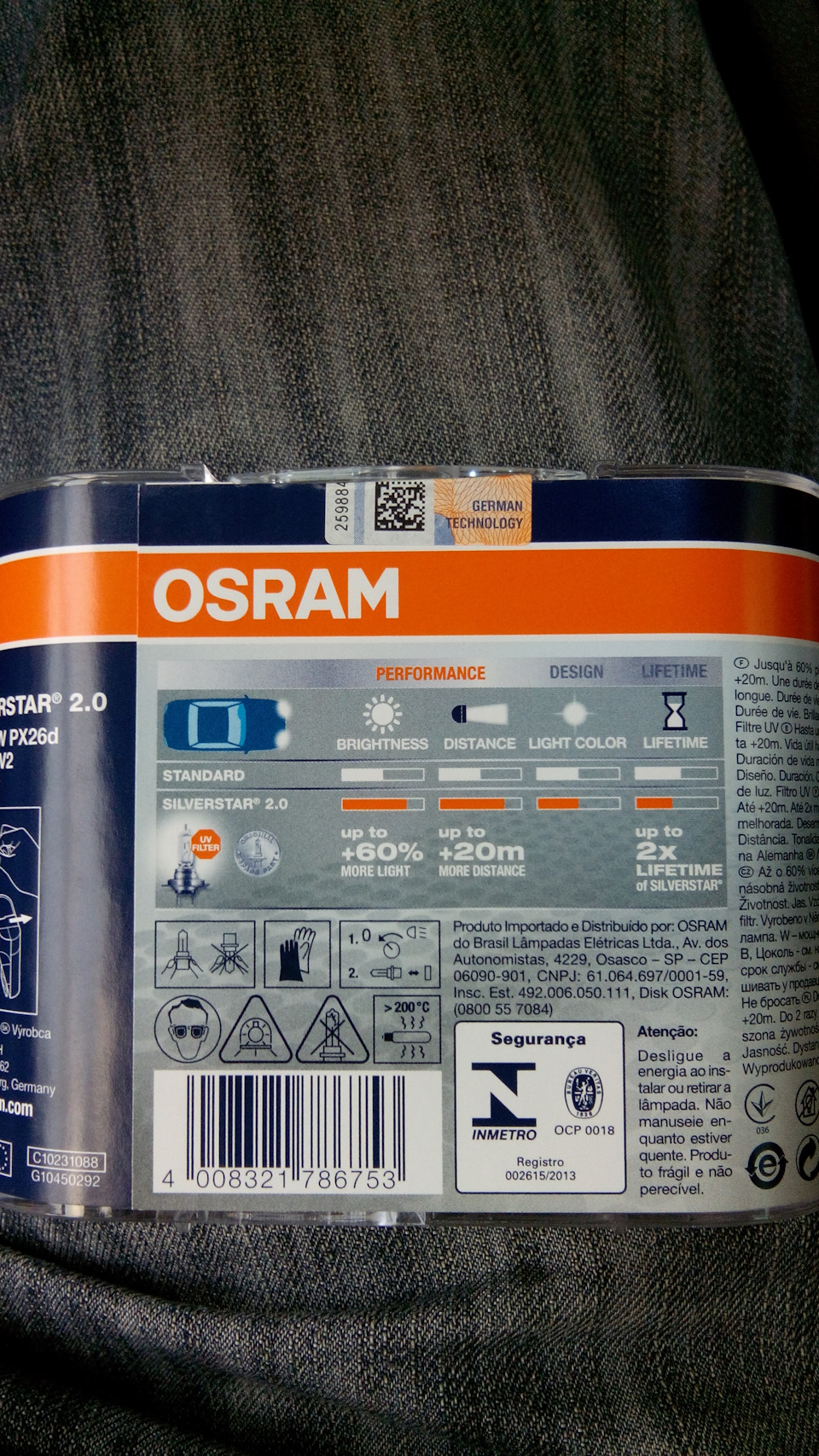 Згоріла лампа ближнього світла H7, заміна на OSRAM Silverstar 2.0 2