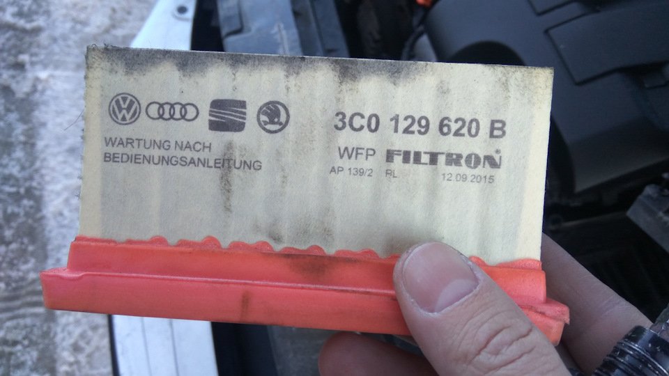 Перша заміна повітряного фільтра після пригону авто 2