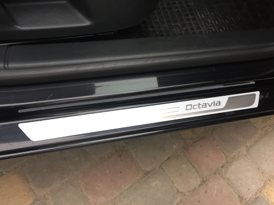 Накладки на пороги Skoda Octavia A5 FL 3