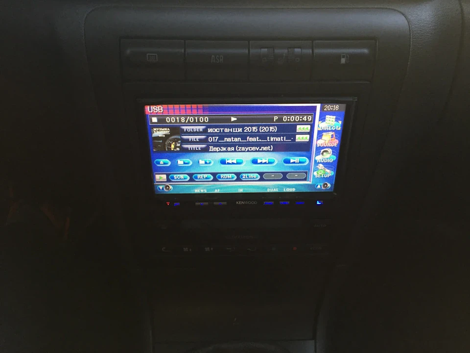 установка 2-din Kenwood dnx-7220 частина 2
