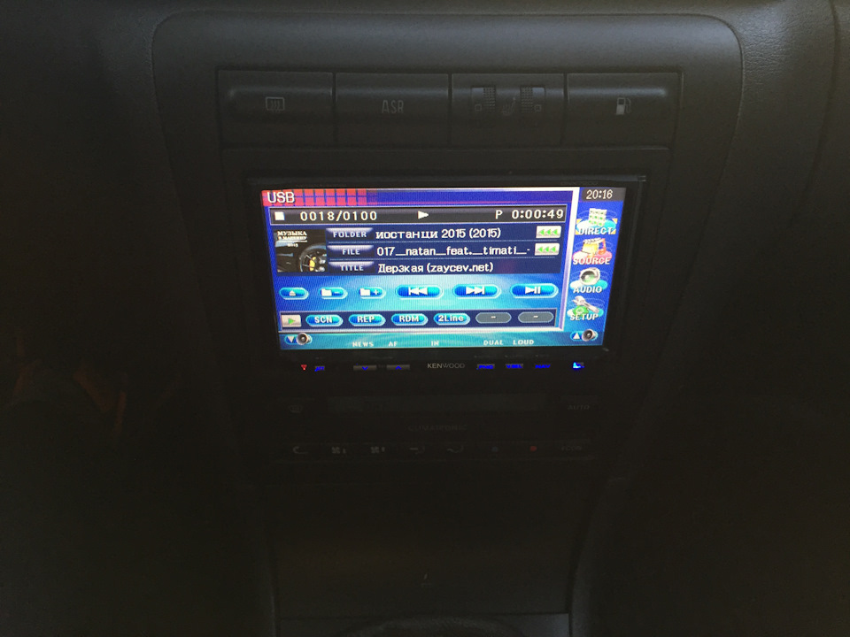 установка 2-din Kenwood dnx-7220 частина 2 1
