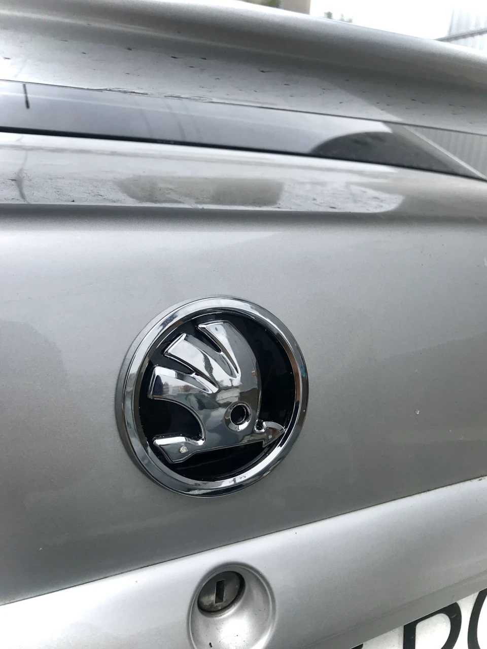 Заміна заднього шильдика Škoda