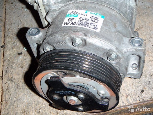 Заміна підшипника компресора кондиціонера Skoda A5 SANDEN R134a 1K0820859F 5