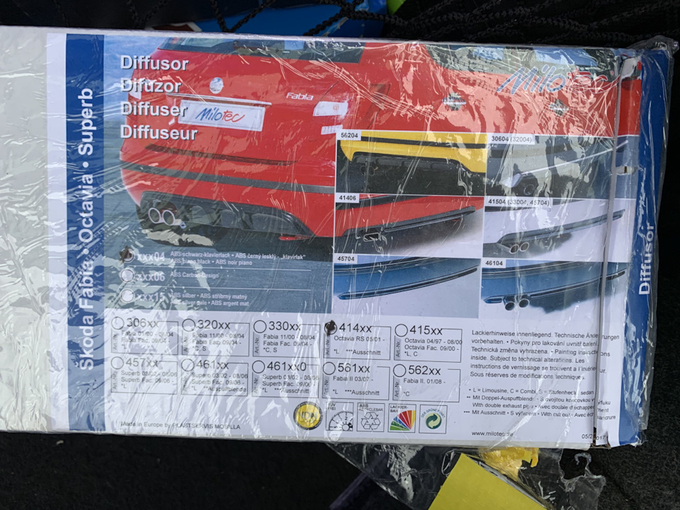 Дифузор заднього бампера Militec 1