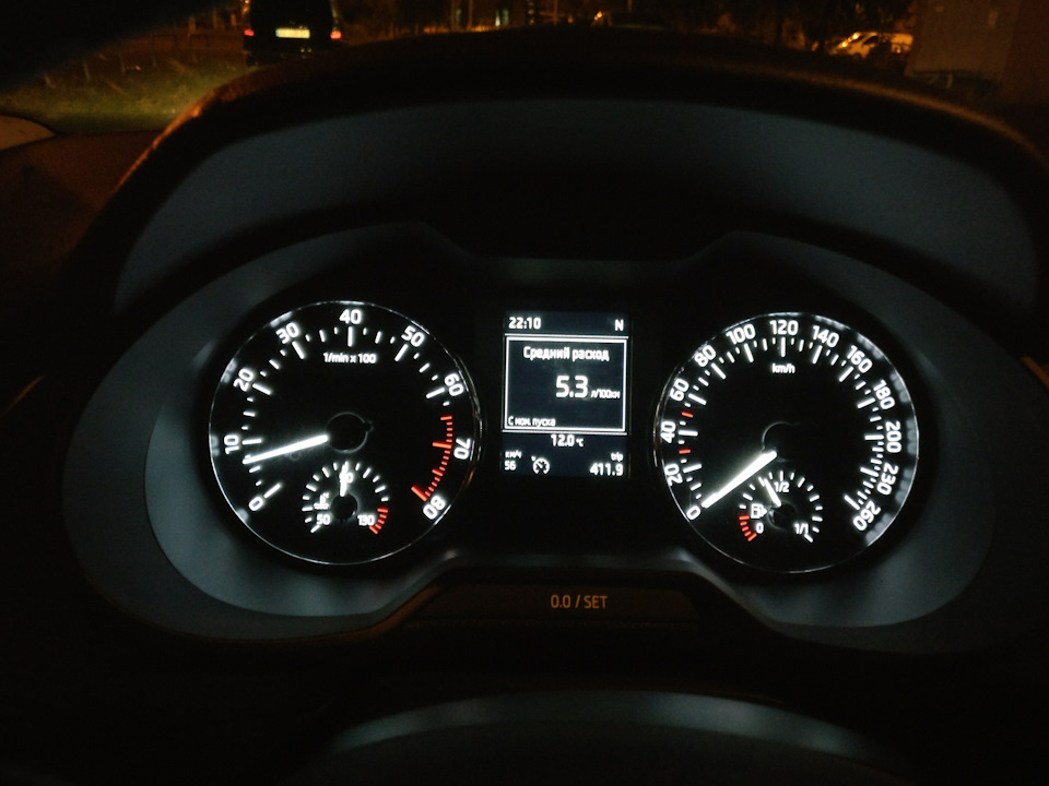 Витрата, нічна спокійна їзда на 1.2tfsi 4