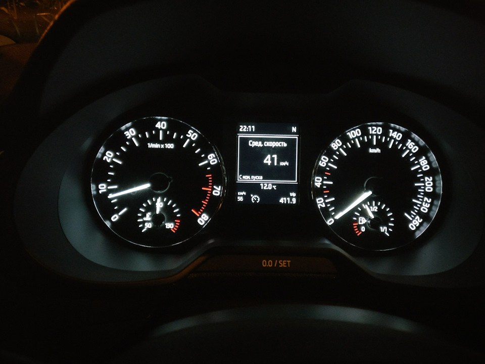 Витрата, нічна спокійна їзда на 1.2tfsi 3