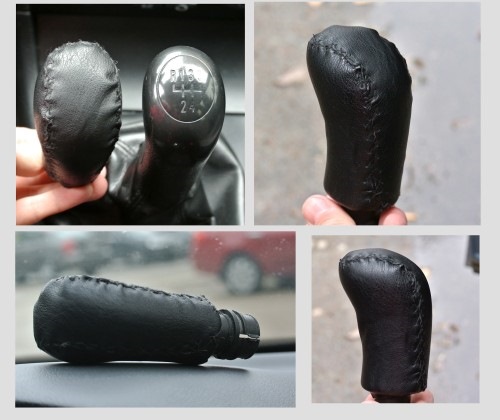 Перетяжка ручки кпп шкірою 1