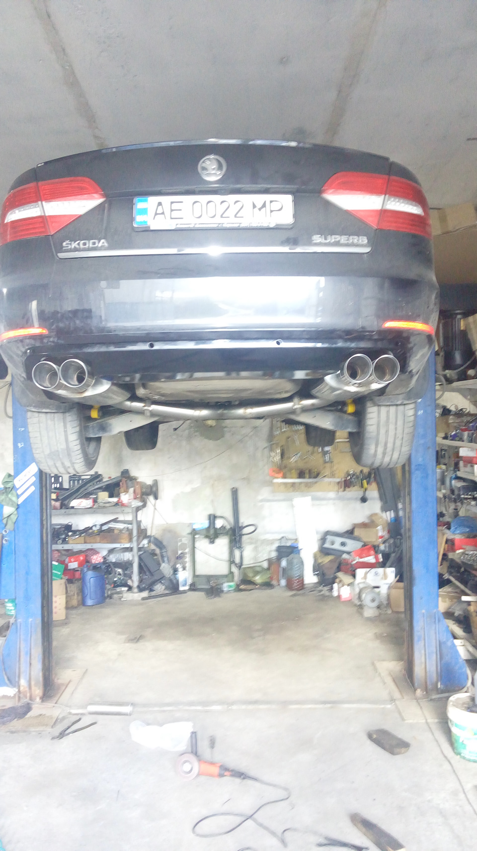 STG exhaust Skoda Superb 2 3