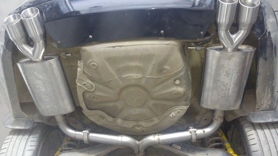 STG exhaust Skoda Superb 2 5