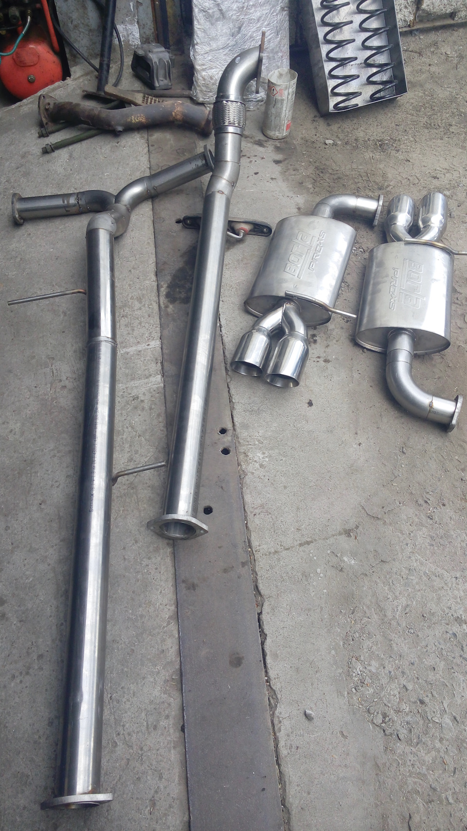 STG exhaust Skoda Superb 2 1
