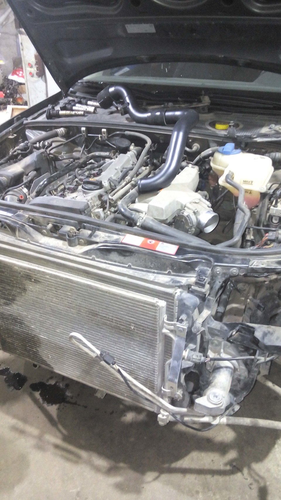 Встановлення фронтального інтеркулера AUDI A4 1.8T BEX 3