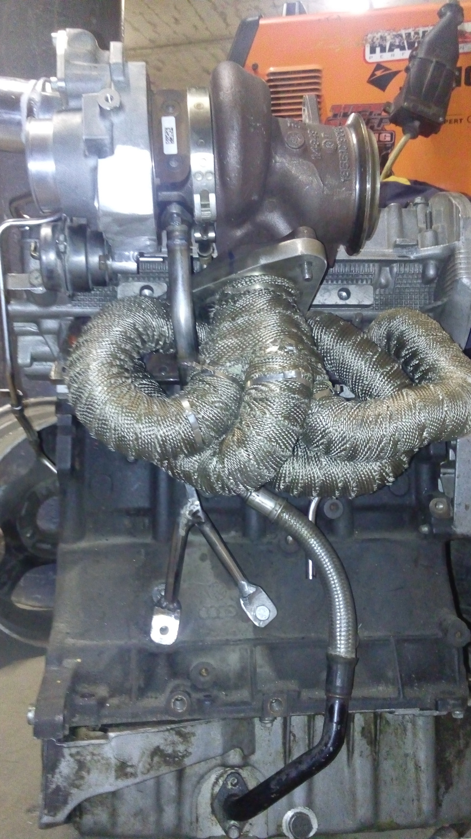 Встановлення турбіни Twin Scroll під Borg Warner B03 Від MB CLA 45 AMG на Шкоду тур PART 5 4