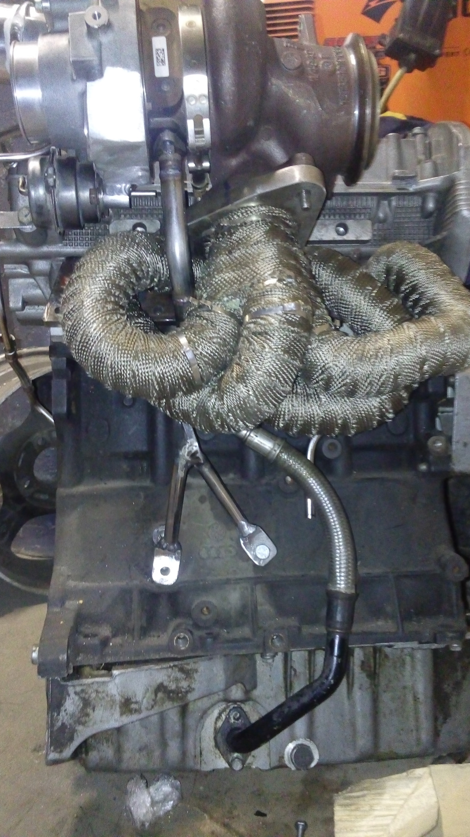 Встановлення турбіни Twin Scroll під Borg Warner B03 Від MB CLA 45 AMG на Шкоду тур PART 5 5