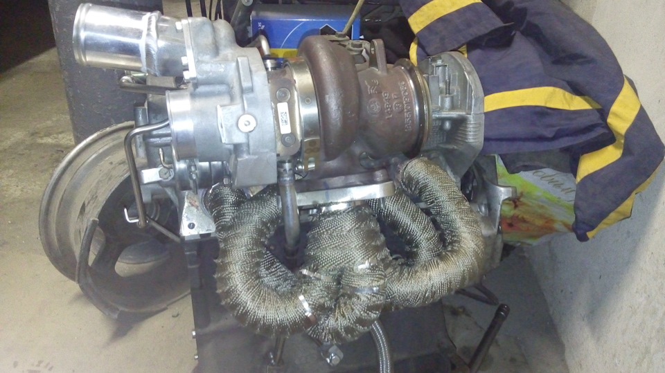 Встановлення турбіни Twin Scroll під Borg Warner B03 Від MB CLA 45 AMG на Шкоду тур PART 5 3
