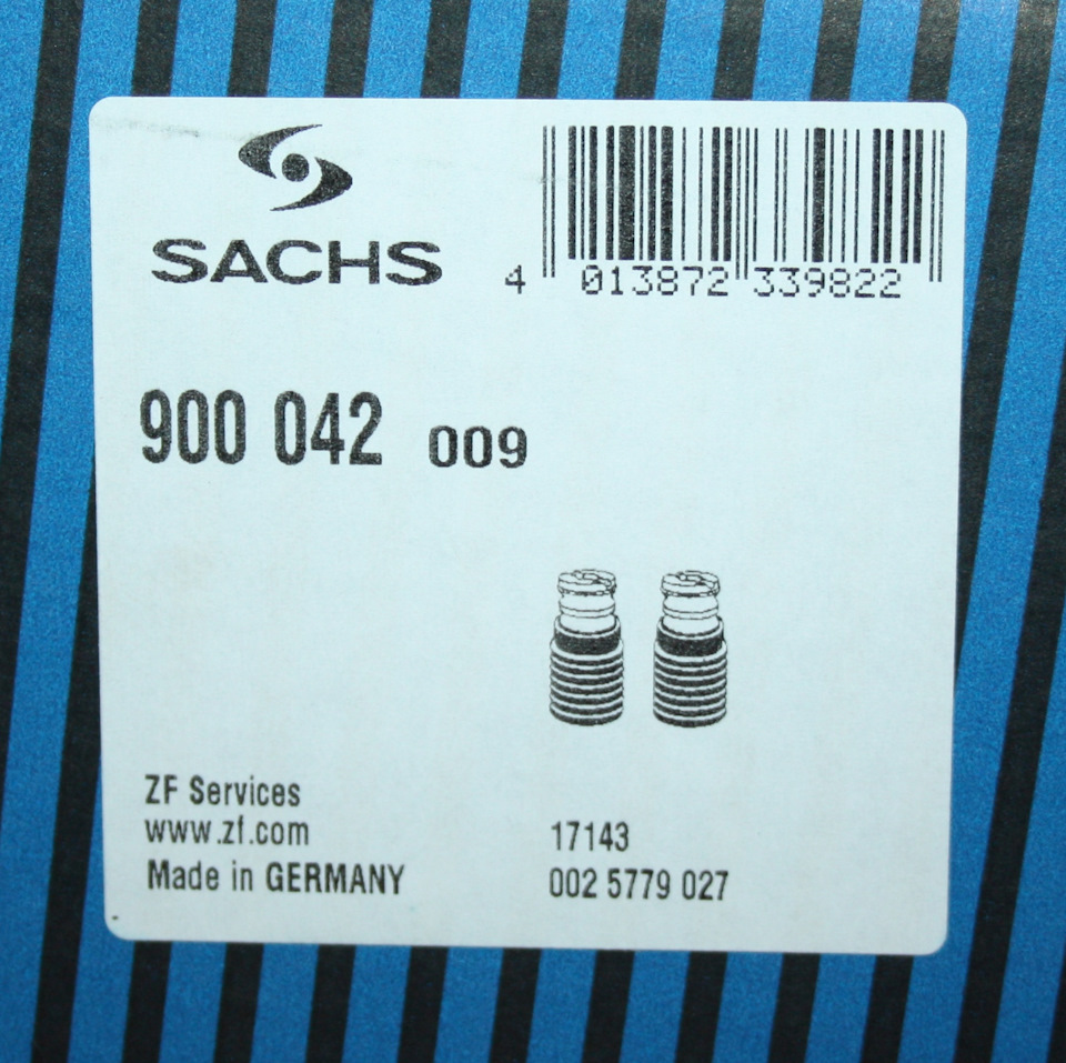 Пилозахисні комплекти амортизаторів SACHS 900042 та SACHS 900064 4