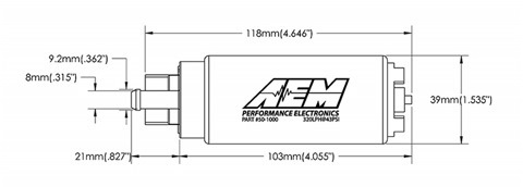 AEM 320 LPH Fuel Pump паливний насос 5