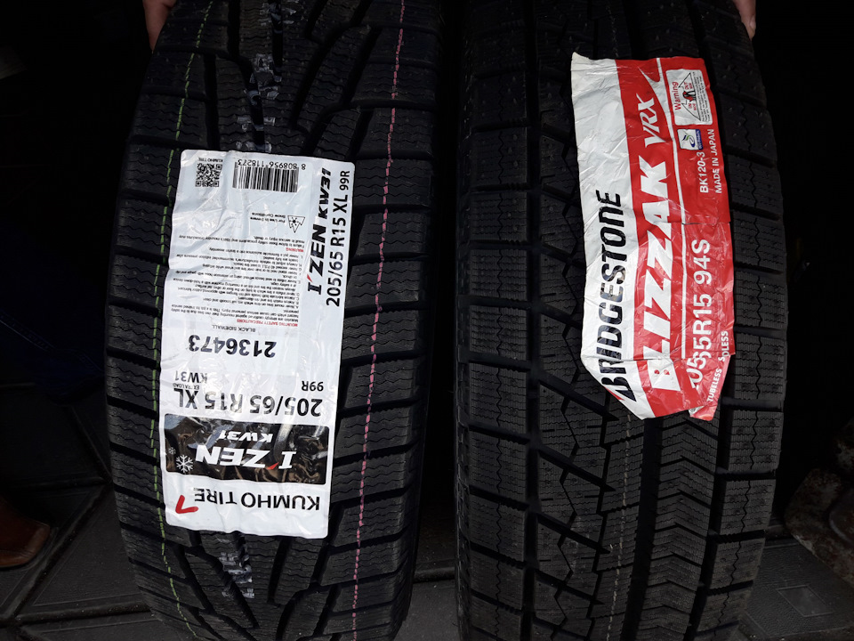 Зима на Kumho I`ZEN KW31 205/65 R15 99R 5