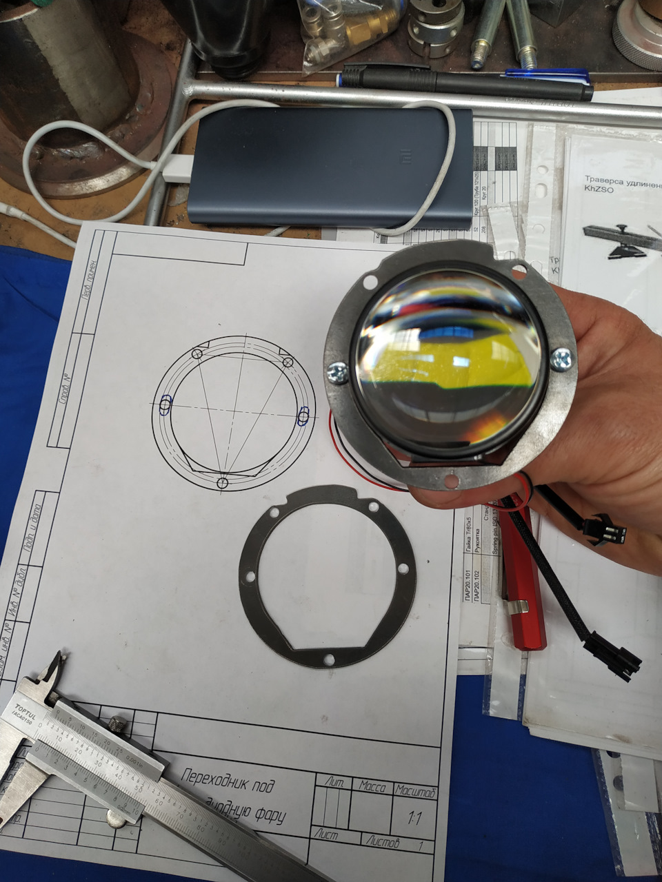 Led лінзи 2 у штатні протитуманки 1