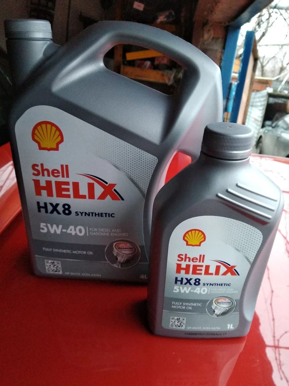 Заміна мастила на Shell Helix HX8