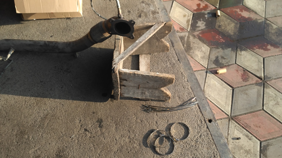 Обмотка Downpipe RUD термострічкою 2