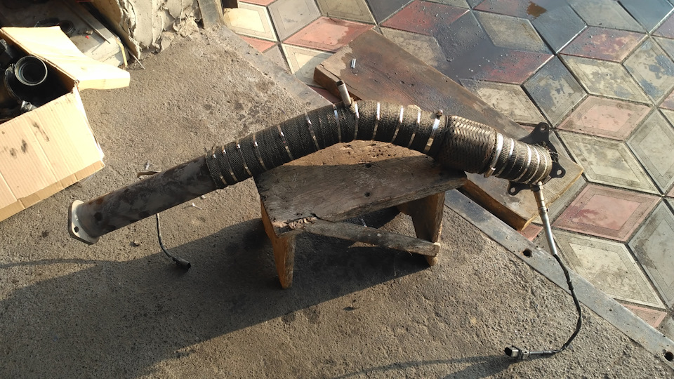 Обмотка Downpipe RUD термострічкою 4