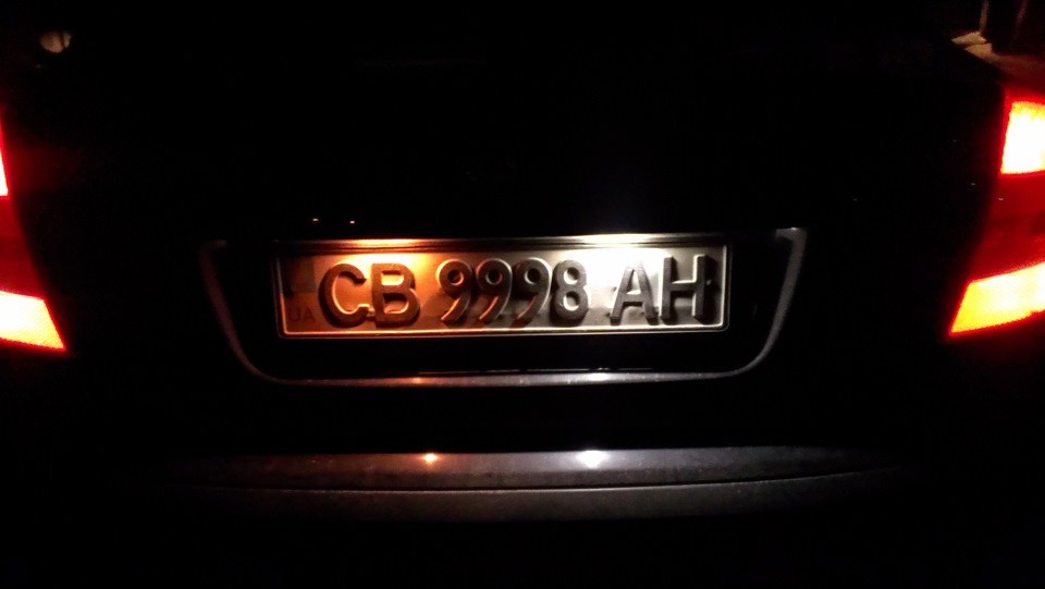 ЗАМІНА ПІДСВІТЛЕННЯ НОМЕРУ НА LEDи 1