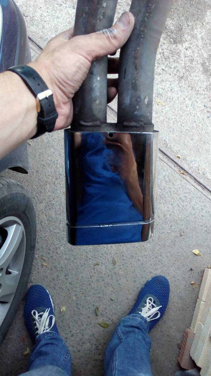 Встановлення насадки на вихлоп 4
