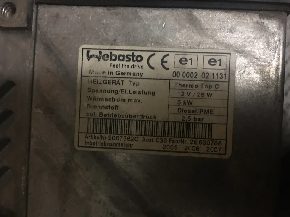 Webasto thermo top C