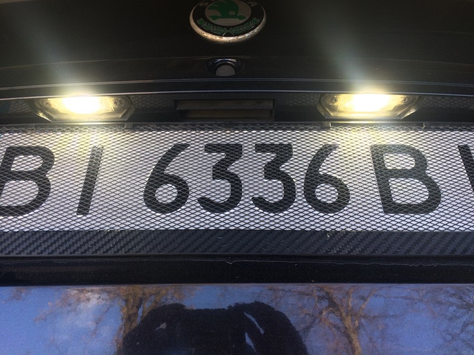 Подсветка номерного знака 3