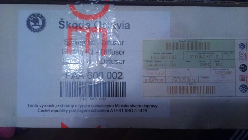 Продам дифузор на А 5 FL 1