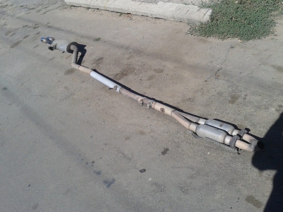 Custom Downpipe + Exhaust на 3х дюймах 5