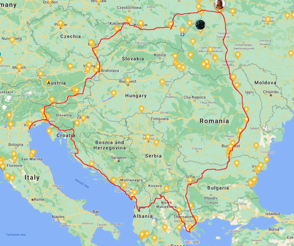 Основна відпустка. Подорож на бензині завдовжки 5200 км.