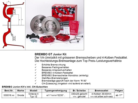 Brembo GT junior kit - Octavia A5 1