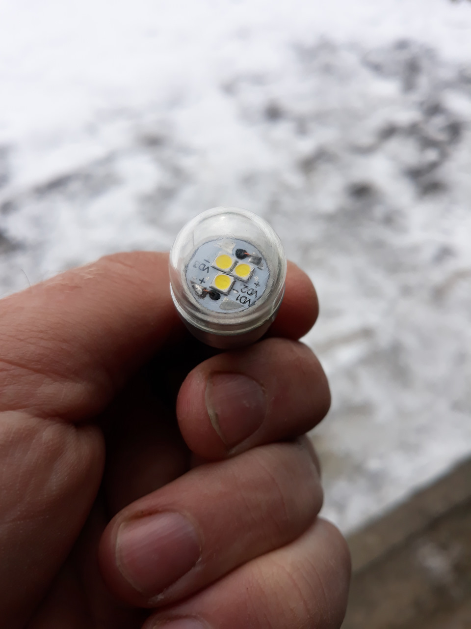 LED на задній хід октавії. 3