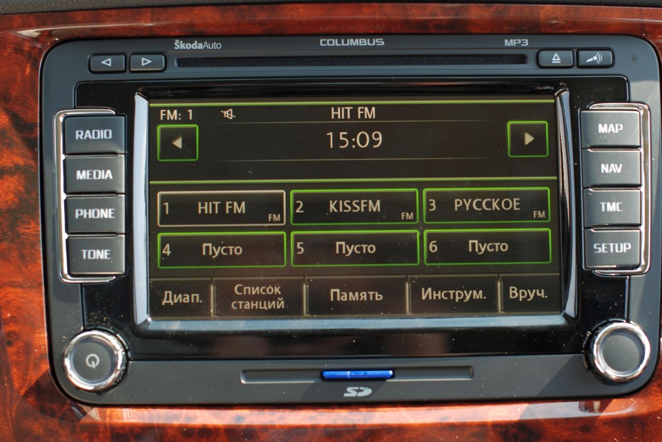 Штатна магнітола Columbus (led) 5