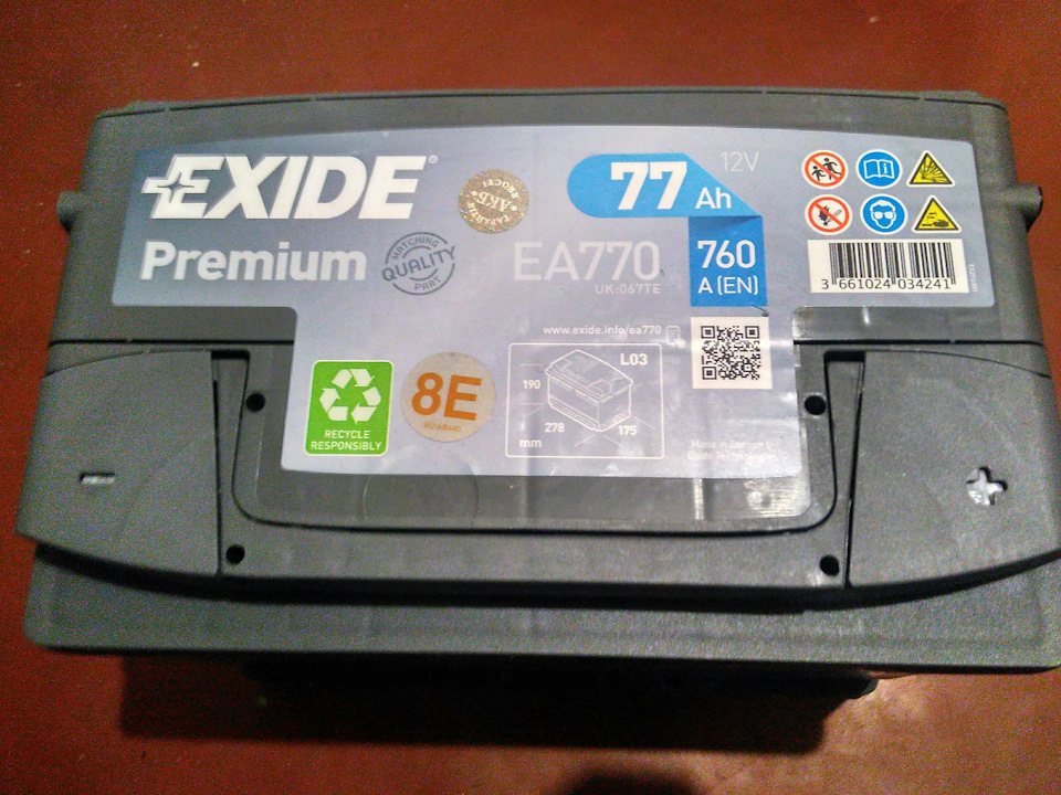 Готуємось до зими 2018/2019 (Exide EA770) 1
