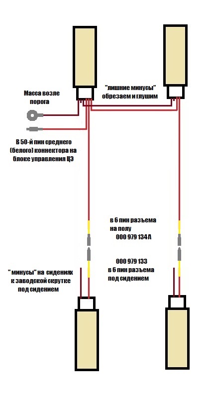 Встановлення комплекту підсвічування простору для ніг 5
