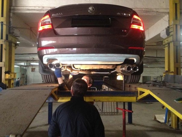 Вихлоп від RUD та стайлінг бампера від Maestro Auto майже завершений!)) 3