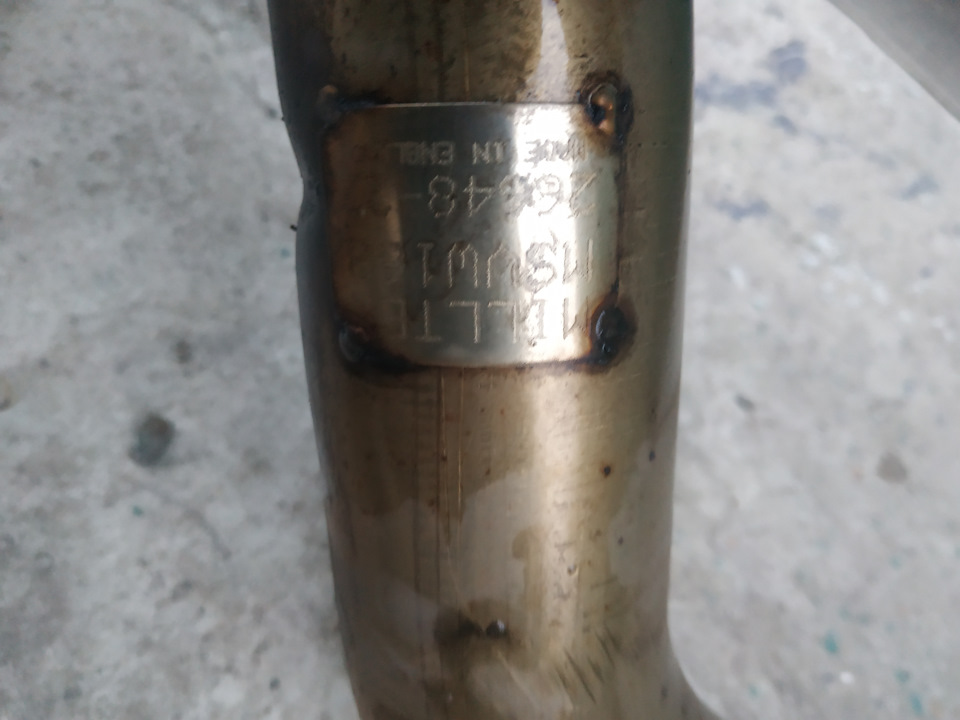 Вихлоп Miltek 2.5 у маси після переходу на 3 3
