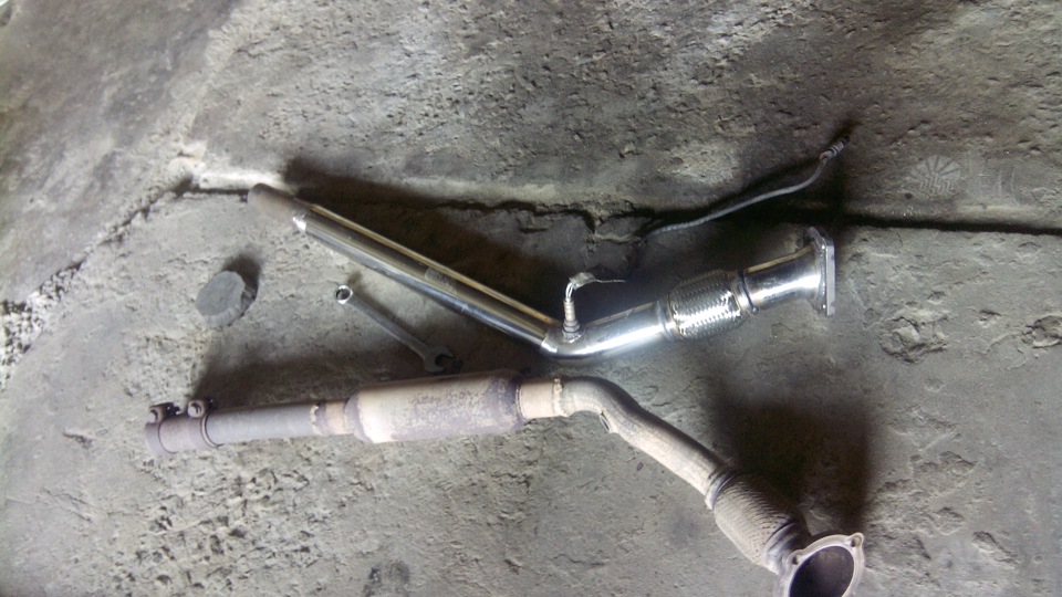Downpipe… наконец на машине 2