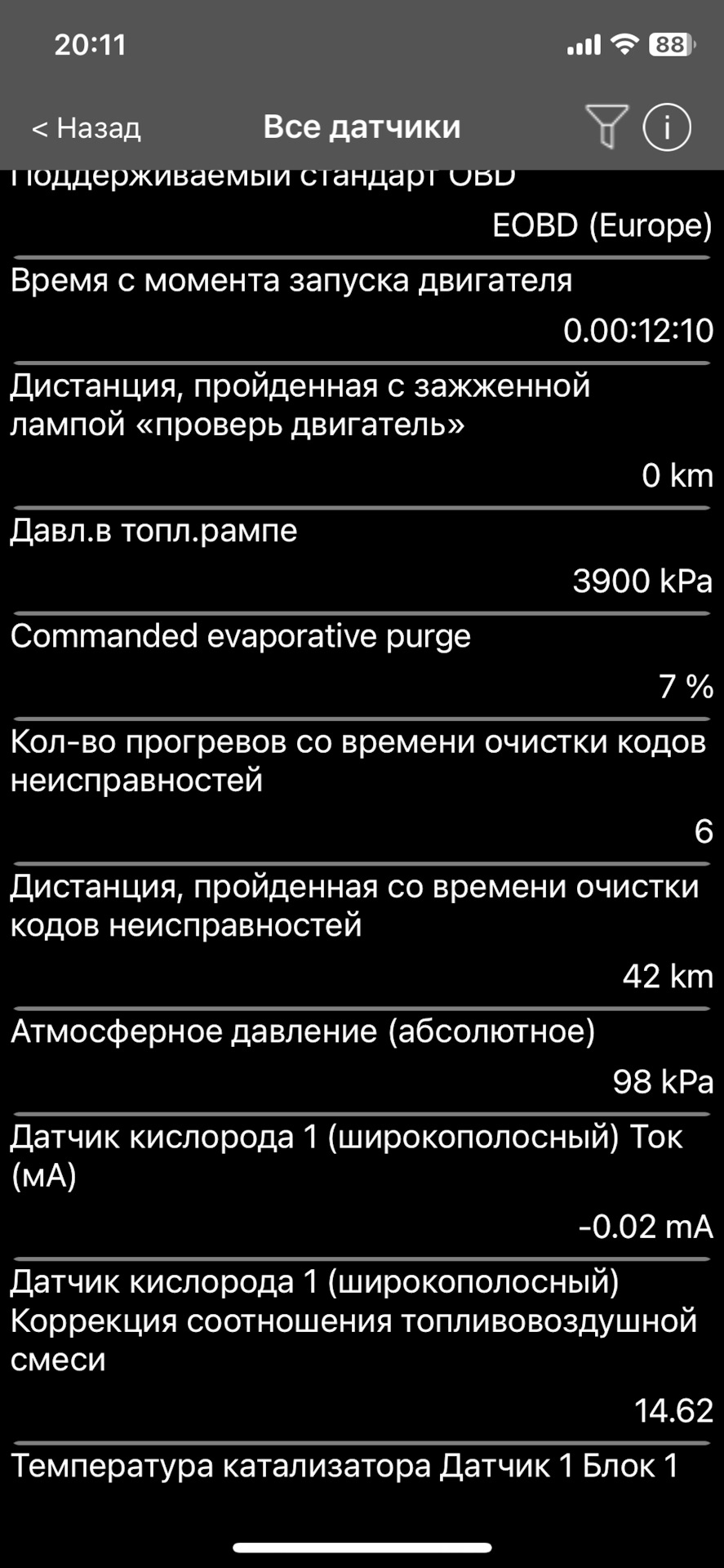 Корекції паливної суміші 1