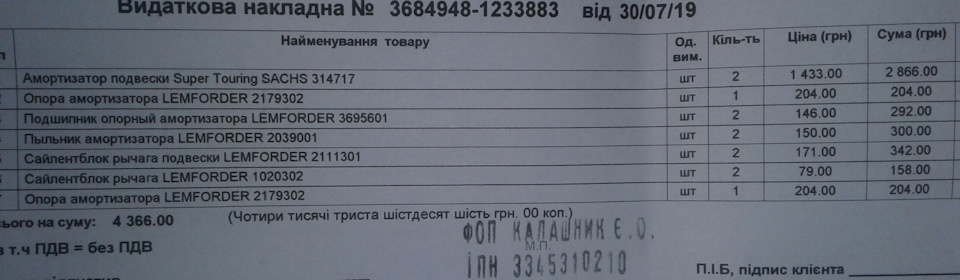 До заміни передніх амортизаторів та сайлент блоків готовий 1